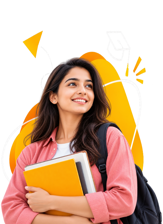 Student with books